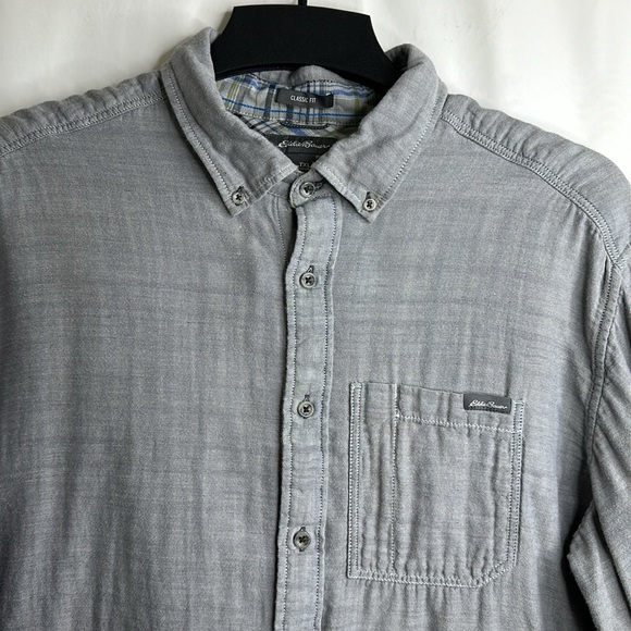 Eddie Bauer Classic Fit TXL Long Sleeve Button Up Shirt - Picture 2 of 9